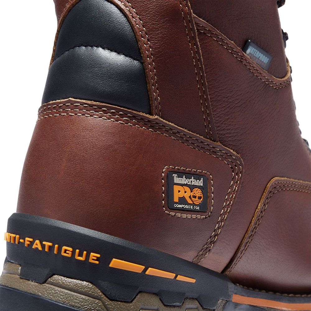 Bocanci De Muncă Timberland Barbati Maro/Negrii - Pro® Boondock 8\" Comp Toe - Romania - VACDHT803